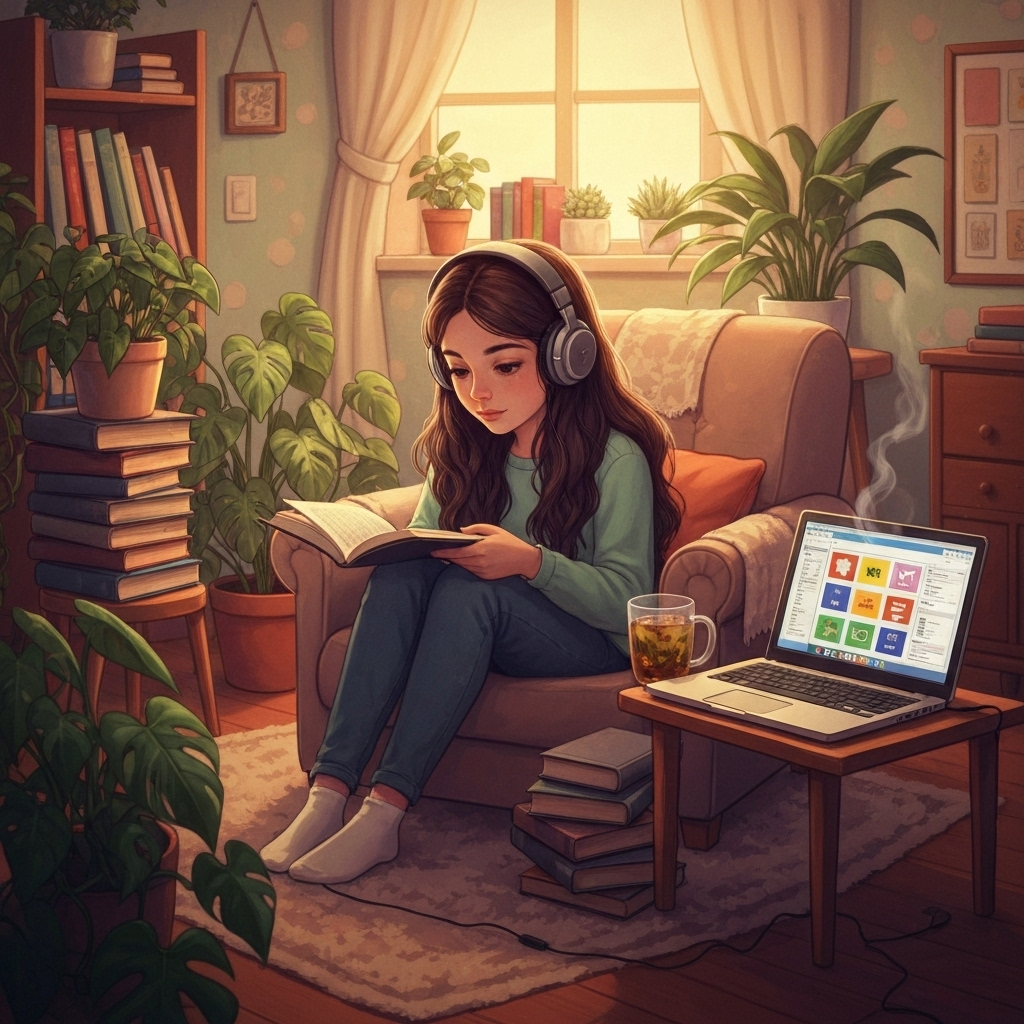 Person learning with voice messages